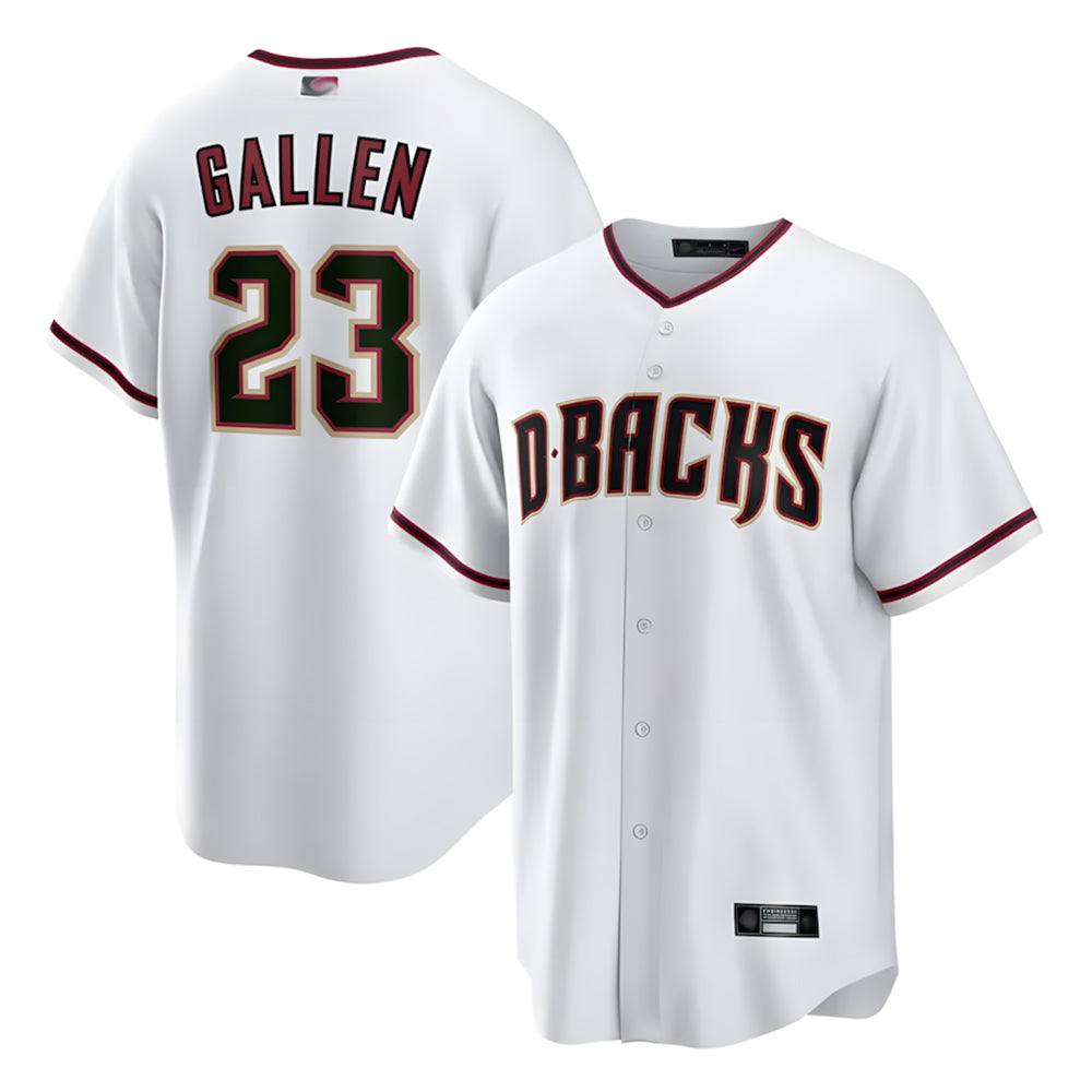 Kooe A.Diamondbacks #23 Zac Gallen Player White Cool Replica Stitched Jerseys