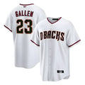 Kooe A.Diamondbacks #23 Zac Gallen Player White Cool Replica Stitched Jerseys