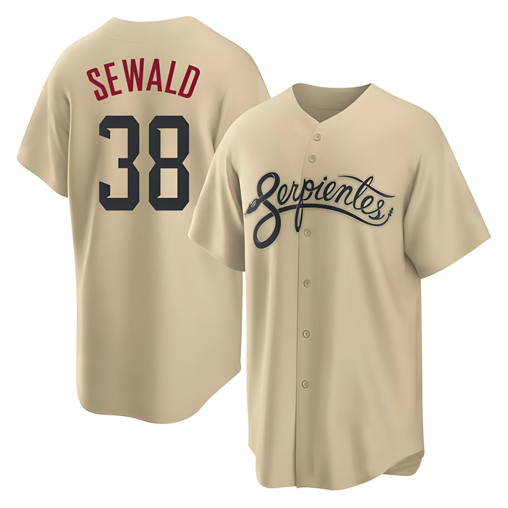 Kooe A.Diamondbacks #38 Paul Sewald Player Gold City Connect Cool Stitched Jersey