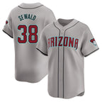 Kooe A.Diamondbacks #38 Paul Sewald Player Gray Limited Away Stitched Jersey