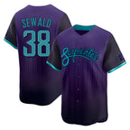 Kooe A.Diamondbacks #38 Paul Sewald Player Purple Limited 2025 City Connect Stitched Jersey