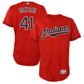 Kooe A.Diamondbacks #41 Carlos Santana Player Red game time Stitched Jersey