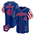 Kooe A.Diamondbacks #41 Carlos Santana Player Royal Independence Day Vapor Premier Limited Stitched Jersey