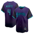 Kooe A.Diamondbacks #4 Ketel Marte Player Purple City Connect Limited Stitched Jerseys