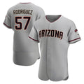 Kooe A.Diamondbacks #57 Eduardo Rodriguez Player Gray Road Stitched Jersey
