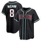 Kooe A.Diamondbacks #8 James McCann Player Black Replica Fashion Out Stitched Jersey