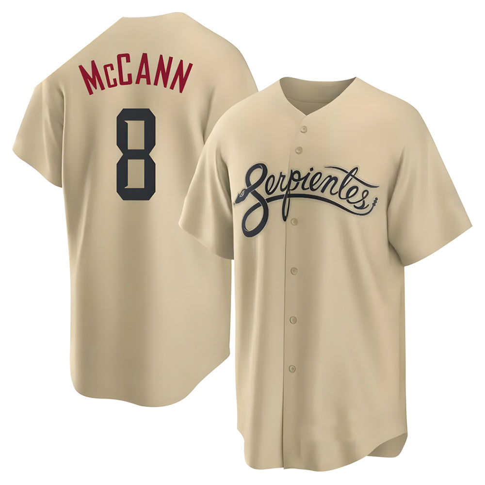 Kooe A.Diamondbacks #8 James McCann Player Gold Replica 2026 City Connect Cool Stitched Jersey