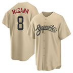 Kooe A.Diamondbacks #8 James McCann Player Gold Replica 2026 City Connect Cool Stitched Jersey