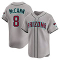 Kooe A.Diamondbacks #8 James McCann Player Gray Limited Alternate Stitched Jersey
