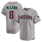 Kooe A.Diamondbacks #8 James McCann Player Gray Limited Alternate Stitched Jersey