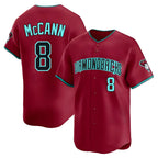 Kooe A.Diamondbacks #8 James McCann Player Red Limited Alternate Stitched Jersey