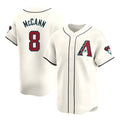 Kooe A.Diamondbacks #8 James McCann Player White Red Limited Home Stitched Jersey