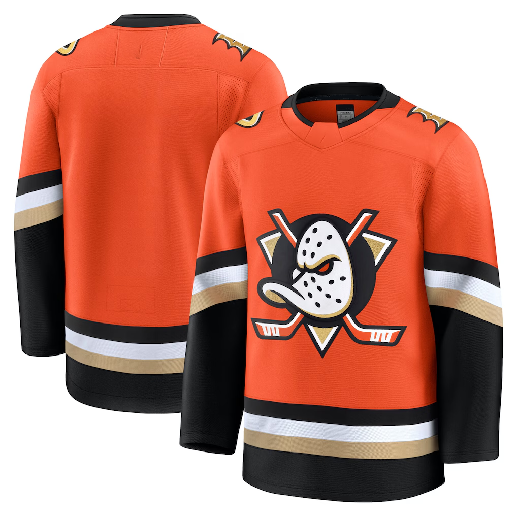 Kooe A.Ducks Orange Home Premium Jerseys
