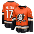 Kooe A.Ducks #17 Alex Killorn Orange Home Breakaway Jerseys