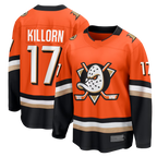 Kooe A.Ducks #17 Alex Killorn Orange Home Breakaway Jerseys