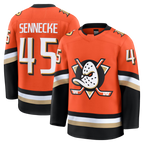 Kooe A.Ducks #45 Beckett Sennecke Orange Home Premium Jerseys