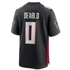 Kooe A.Falcons #0 Divine Deablo Player Black Home Game Stitched Jerseys