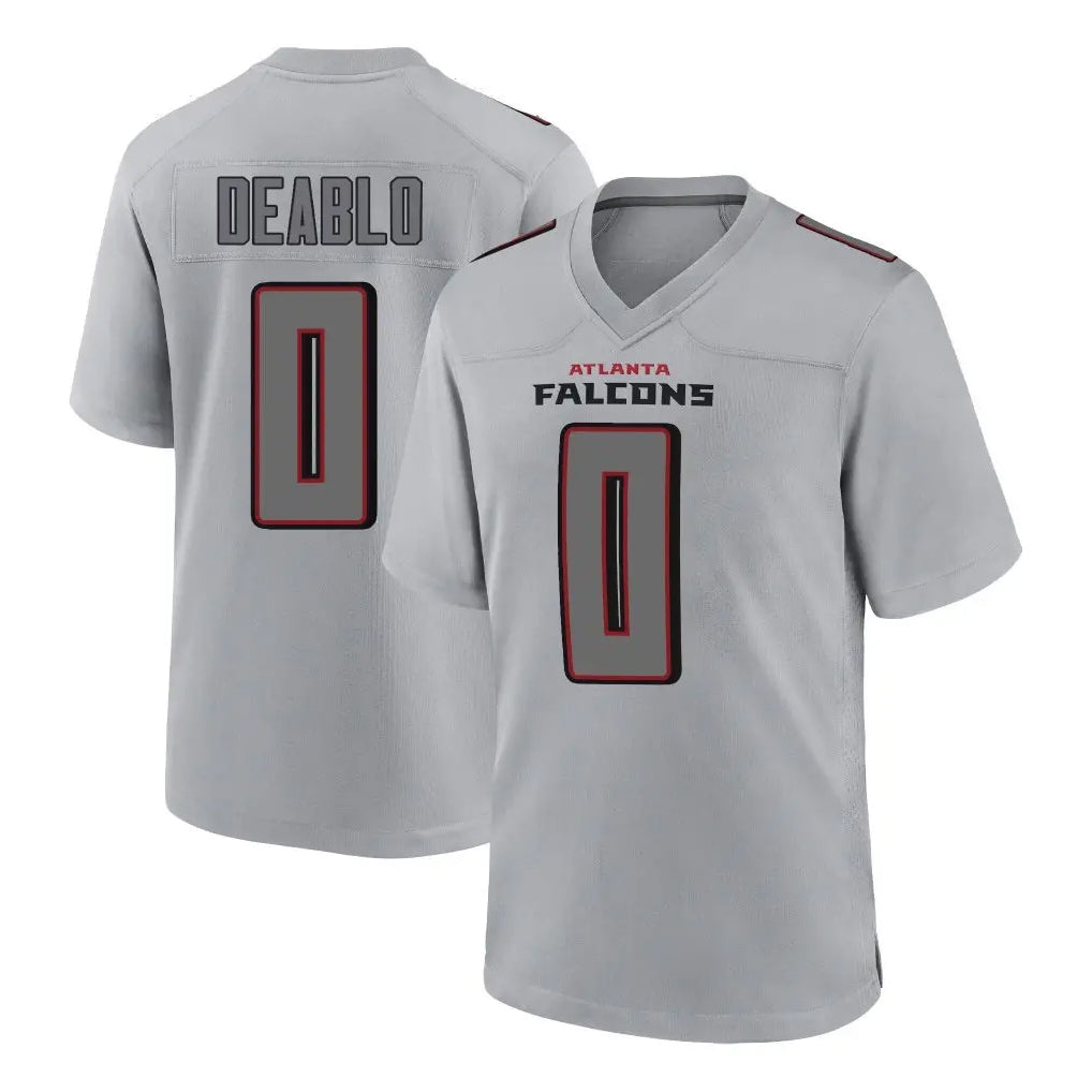 Kooe A.Falcons #0 Divine Deablo Player Gray Fashion Home Game Stitched Jerseys