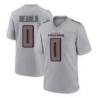 Kooe A.Falcons #0 Divine Deablo Player Gray Fashion Home Game Stitched Jerseys