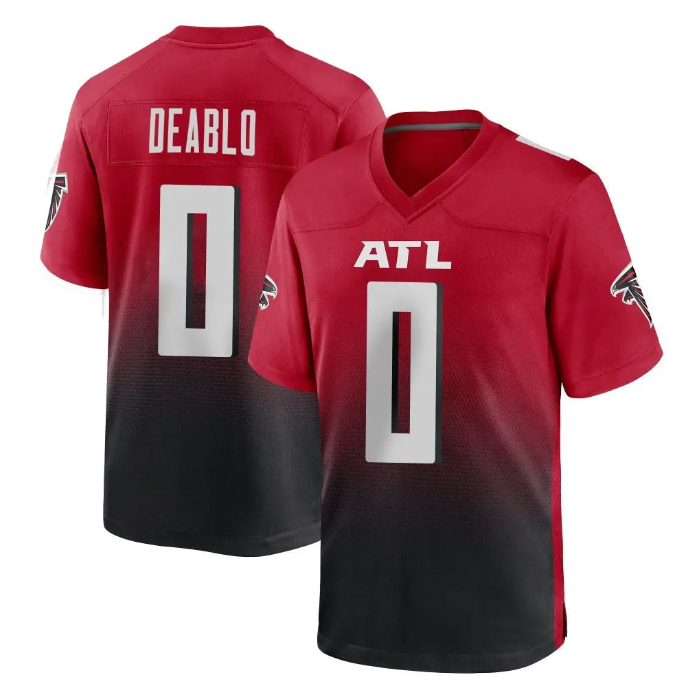 Kooe A.Falcons #0 Divine Deablo Player Red Home Game Stitched Jerseys