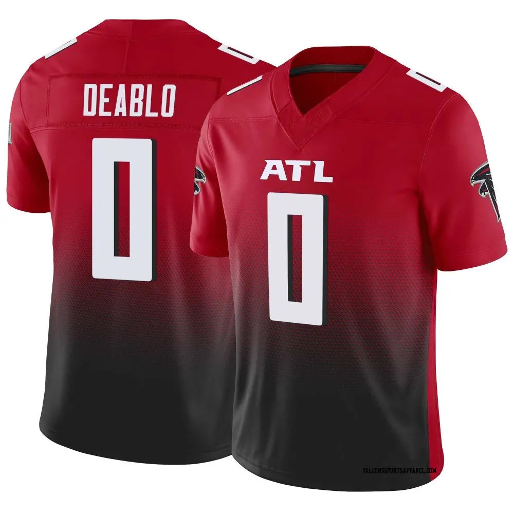 Kooe A.Falcons #0 Divine Deablo Player Red Vapor F.U.S.E. Limited Home Game Stitched Jerseys