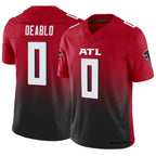 Kooe A.Falcons #0 Divine Deablo Player Red Vapor F.U.S.E. Limited Home Game Stitched Jerseys