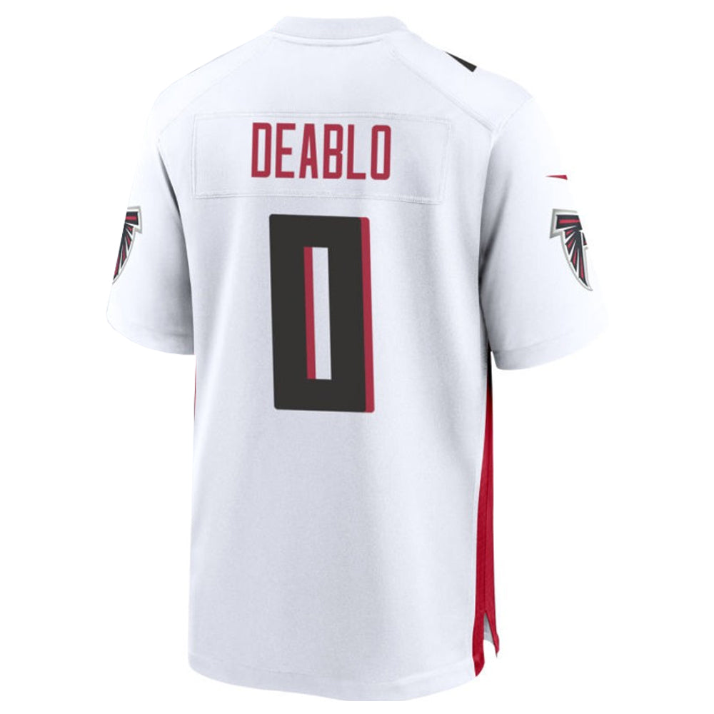 Kooe A.Falcons #0 Divine Deablo Player White Home Game Stitched Jerseys