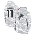 Kooe A.Falcons #11 Jalon Walker Player Arctic Camo Salute to Service Limited Hoodie Stitched Jerseys