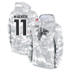 Kooe A.Falcons #11 Jalon Walker Player Arctic Camo Salute to Service Limited Hoodie Stitched Jerseys