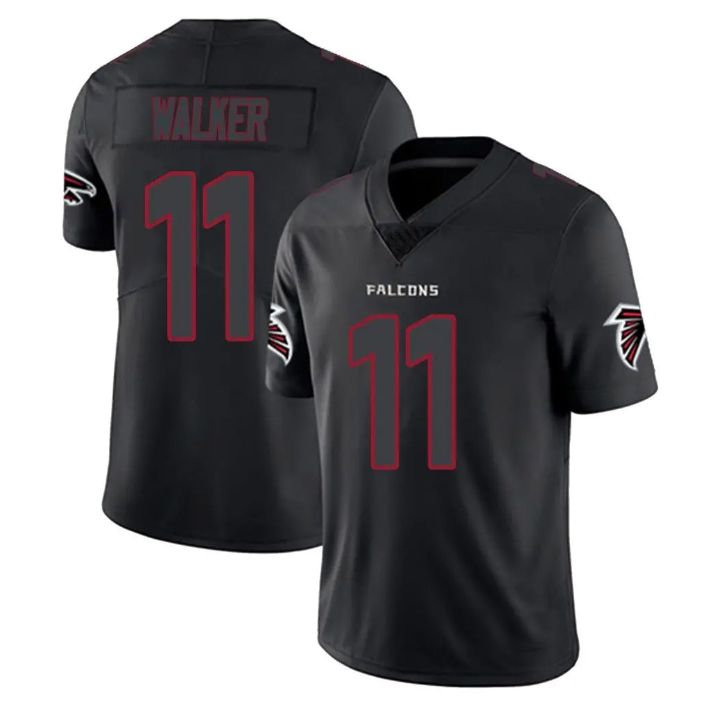 Kooe A.Falcons #11 Jalon Walker Player Black Impact Limited Game Stitched Jerseys