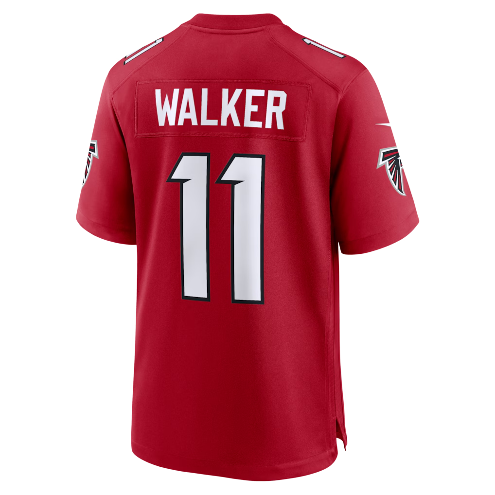 Kooe A.Falcons #11 Jalon Walker Red Game Stitched Jerseys
