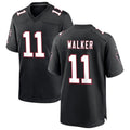 Kooe A.Falcons #11 Jalon Walker Player Black Throwback Game Stitched Jerseys