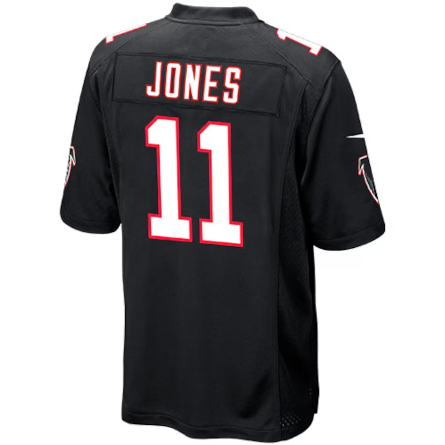 Kooe A.Falcons #11 Julio Jones Player Black Replica Game Stitched Jerseys
