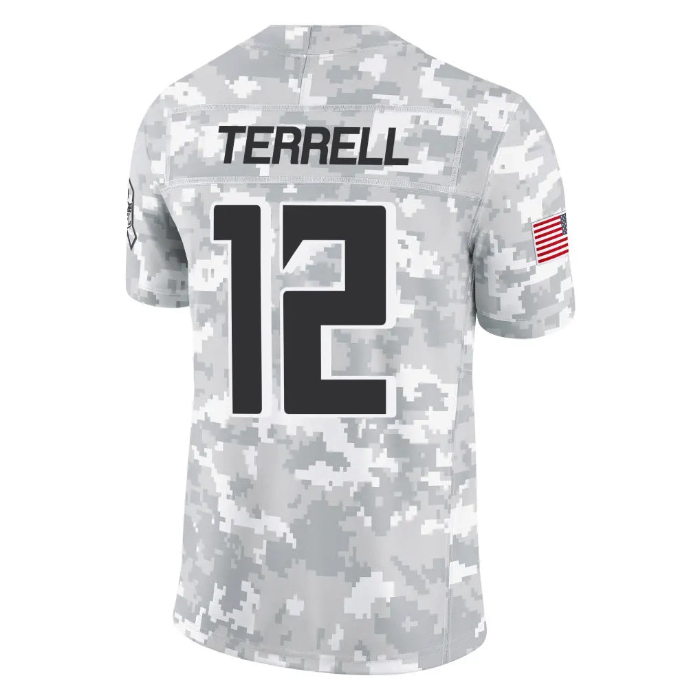Kooe A.Falcons #12 Avieon Terrell Player Arctic Camo Salute to Service Limited Stitched Jerseys