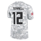 Kooe A.Falcons #12 Avieon Terrell Player Arctic Camo Salute to Service Limited Stitched Jerseys