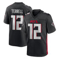Kooe A.Falcons #12 Avieon Terrell Player Black Home Game Stitched Jerseys