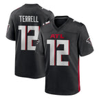 Kooe A.Falcons #12 Avieon Terrell Player Black Home Game Stitched Jerseys