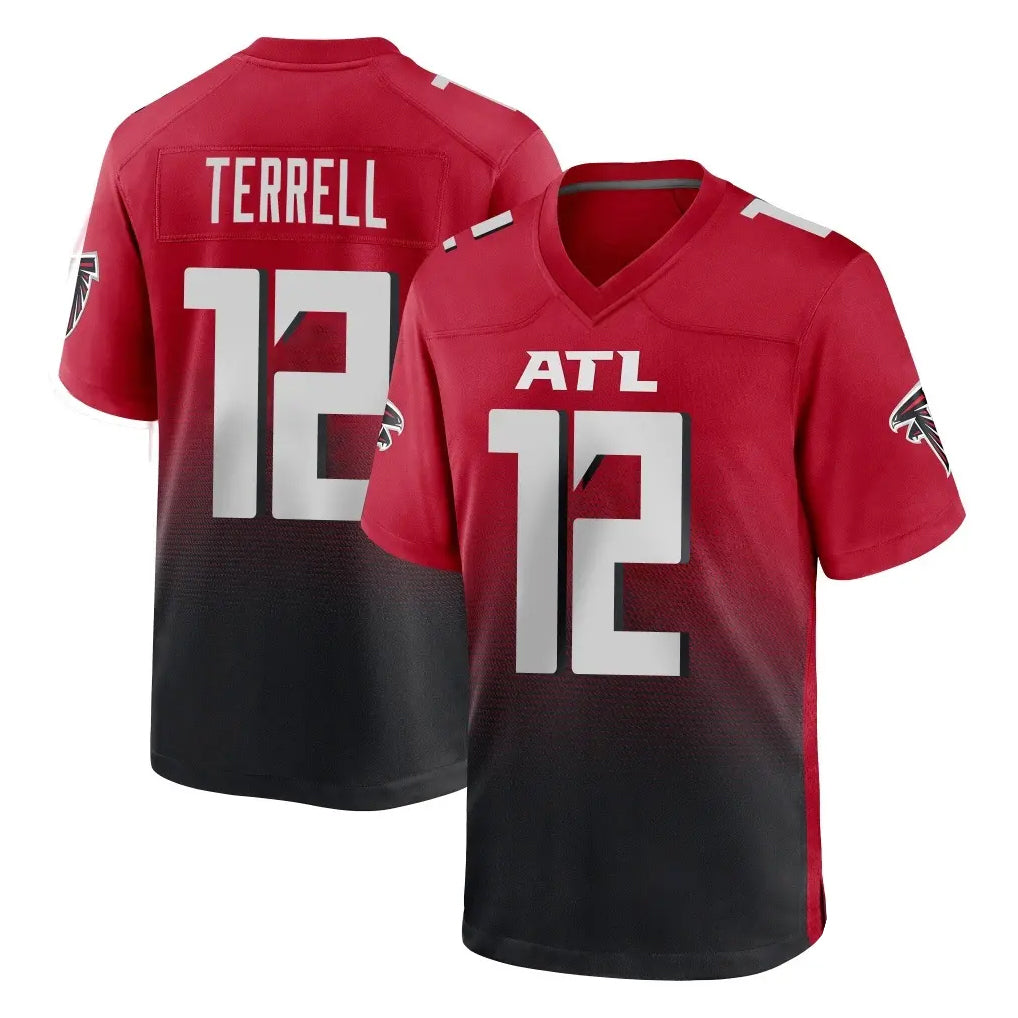 Kooe A.Falcons #12 Avieon Terrell Player Red Home Game Stitched Jerseys