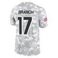 Kooe A.Falcons #17 Zachariah Branch Player Arctic Camo Salute to Service Limited Stitched Jerseys