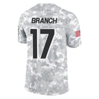 Kooe A.Falcons #17 Zachariah Branch Player Arctic Camo Salute to Service Limited Stitched Jerseys