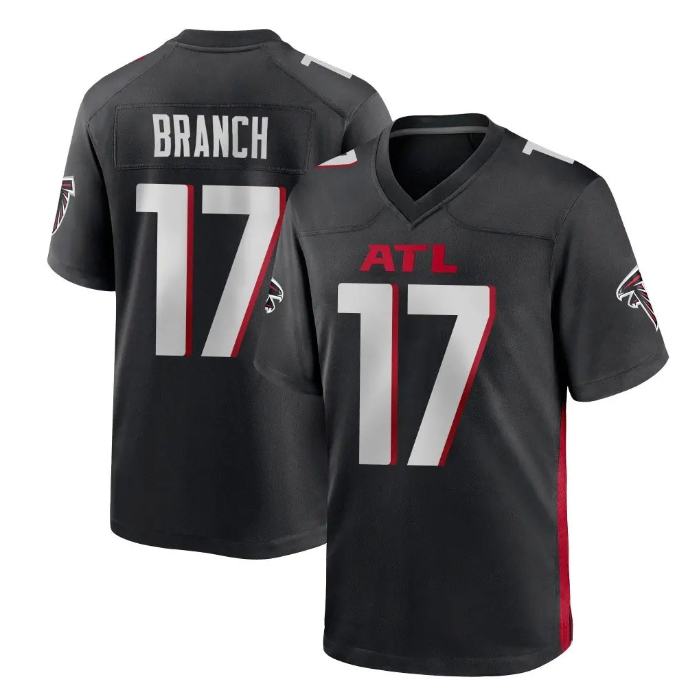 Kooe A.Falcons #17 Zachariah Branch Player Black Home Game Stitched Jerseys