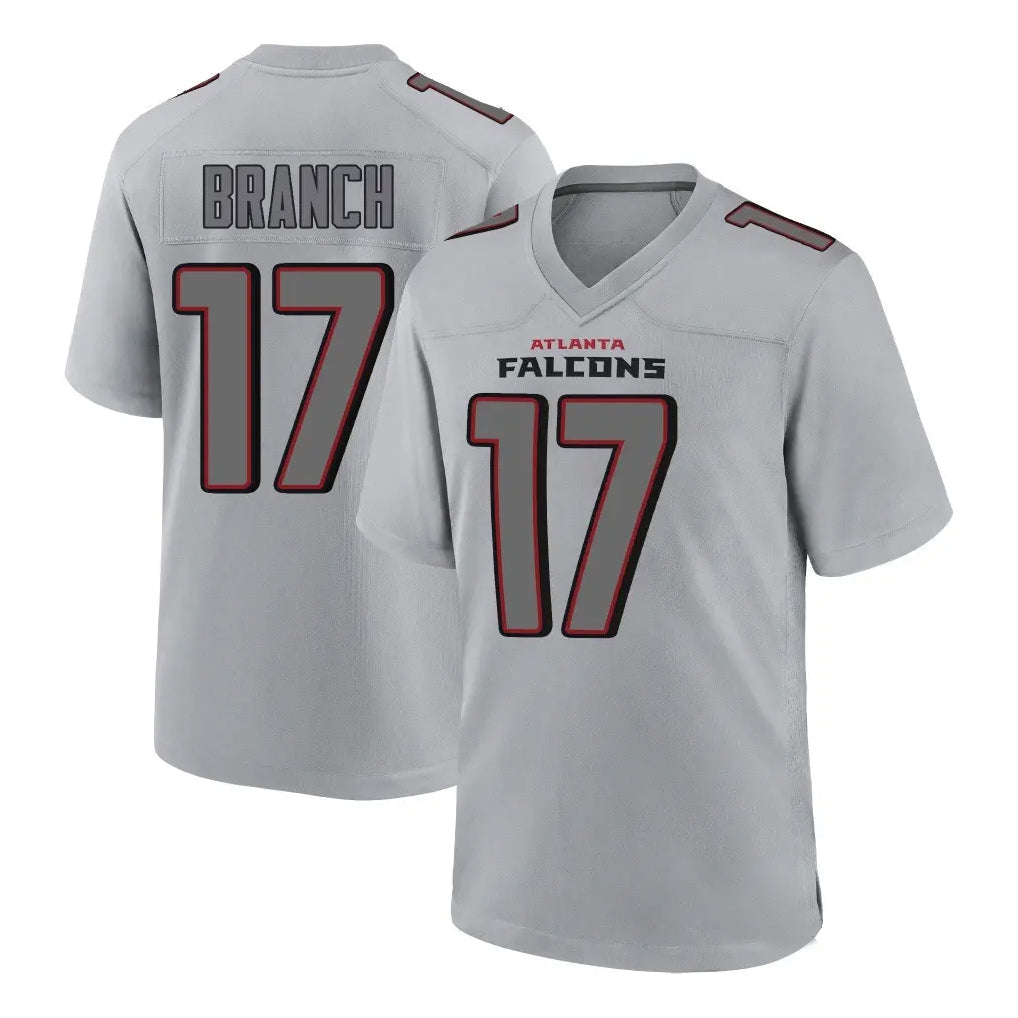 Kooe A.Falcons #17 Zachariah Branch Player Gray Fashion Home Game Stitched Jerseys
