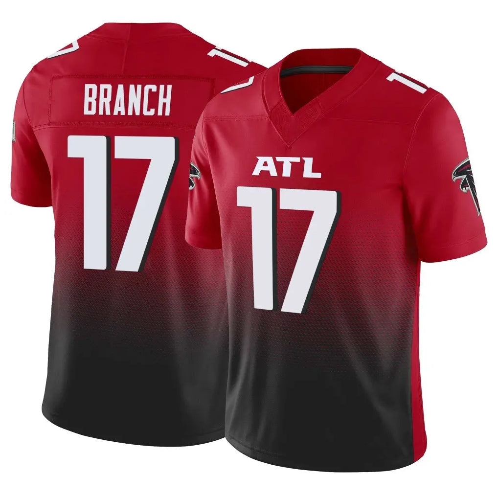 Kooe A.Falcons #17 Zachariah Branch Player Red Vapor F.U.S.E. Limited Stitched Jerseys