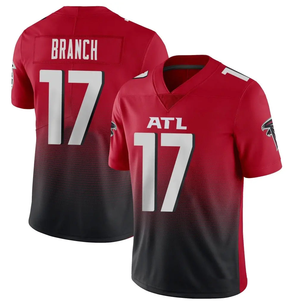 Kooe A.Falcons #17 Zachariah Branch Player Red Vapor Untouchable Limited Home Game Stitched Jerseys
