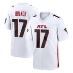 Kooe A.Falcons #17 Zachariah Branch Player White Home Game Stitched Jerseys