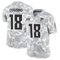 Kooe A.Falcons #18 Kirk Cousins Player Arctic Camo Salute to Service Limited Stitched Jerseys