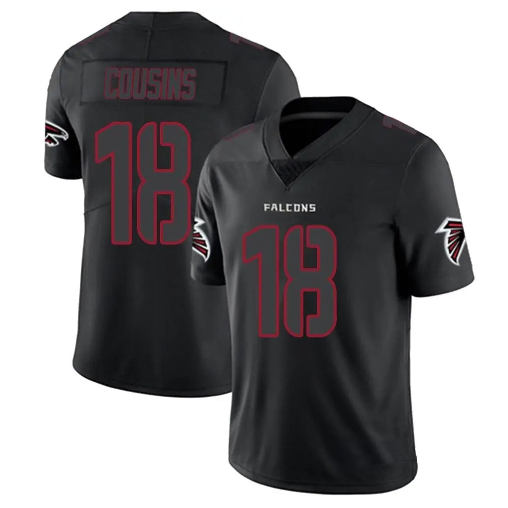 Kooe A.Falcons #18 Kirk Cousins Player Black Impact Limited Game Stitched Jerseys