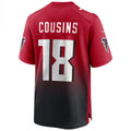 Kooe A.Falcons #18 Kirk Cousins Player Red Home Game Stitched Jerseys