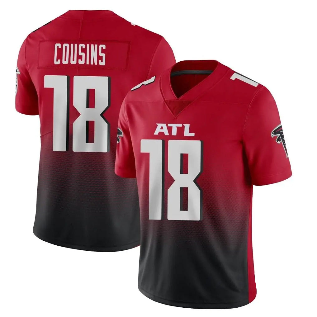 Kooe A.Falcons #18 Kirk Cousins Player Red Vapor Untouchable Limited Home Game Stitched Jerseys