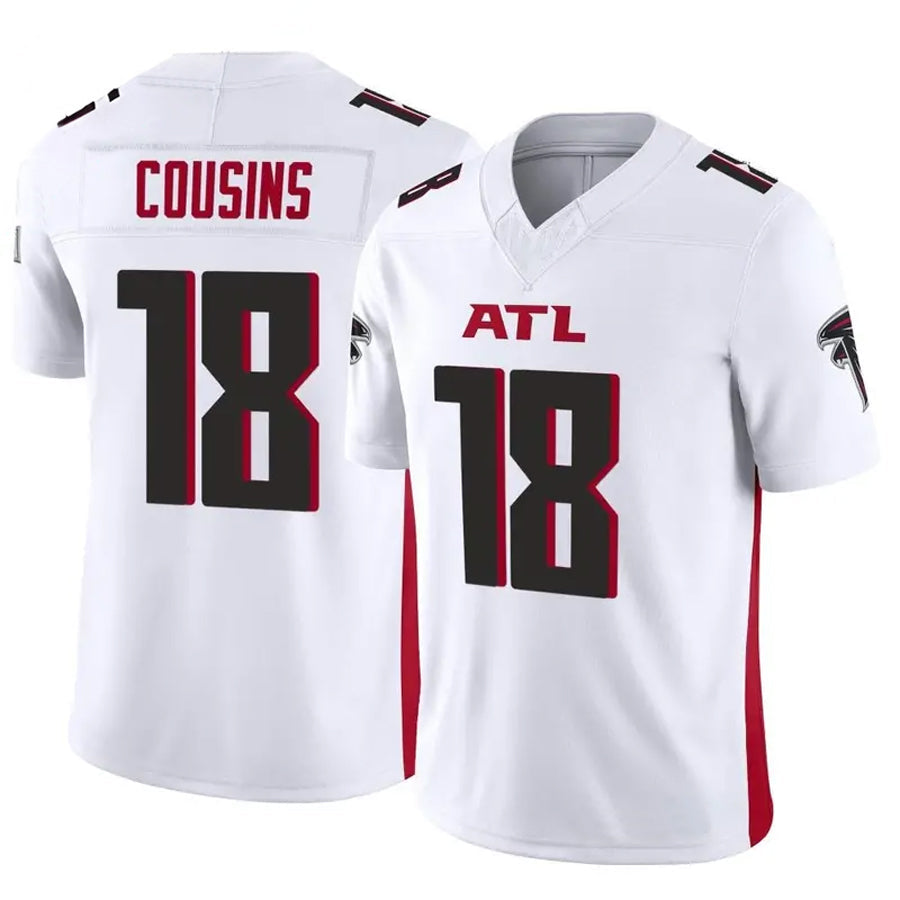 Kooe A.Falcons #18 Kirk Cousins Player Vapor F.U.S.E. Limited Whtie Stitched Jerseys